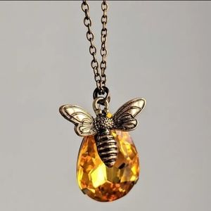 Golden Honey Bee Pendant